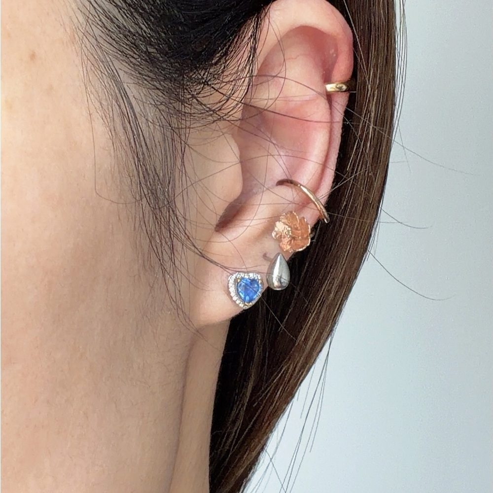 Atelier Mozu Sakura Ear Cuff (925 Silver Rose Gold Plated) View 2